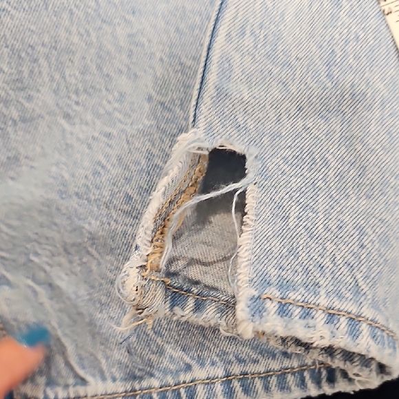 American Eagle Outfitters Blue Flare Wide Leg Jeans - Picture 11 of 12